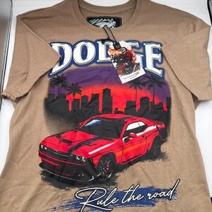 Dodge Hemi X Reason Men's T-Shirt Size Medium Black USA Nascar Challenger Cotton